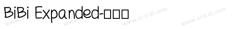 BiBi Expanded字体转换